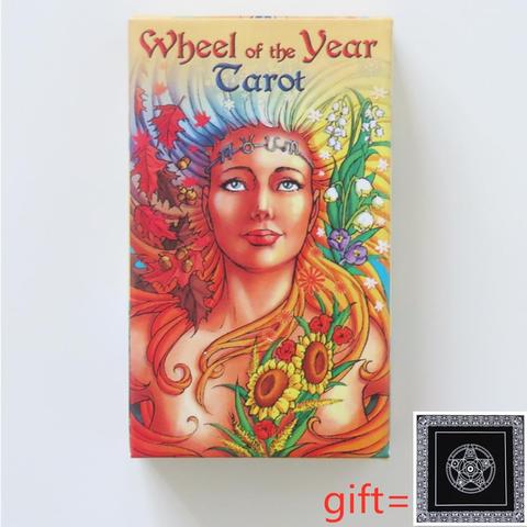 Juego de cartas de Tarot para mujeres y niñas, cartas de oráculo, rueda de adivinación misteriosa, baraja de tarot, juego de mesa ► Foto 1/6