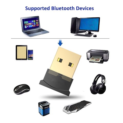 Adaptador USB Bluetooth 5,0, transmisor, receptor Bluetooth, Audio, Dongle, adaptador USB inalámbrico para ordenador, PC y portátil ► Foto 1/6