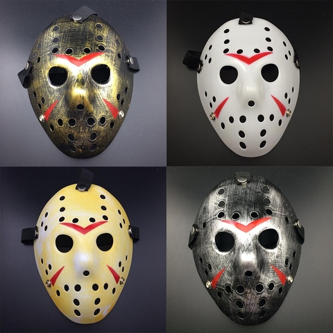 Jason-mascarilla de Horror de Hockey para Halloween, máscara decorativa de Fiesta de miedo, Festival, Navidad, V Vendetta ► Foto 1/6