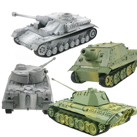 Kits de construcción modelo tanque 4D, conjunto militar, decoración de juguetes educativos, Material de alta densidad Pantera Tigre Turmtiger Assault ► Foto 1/6