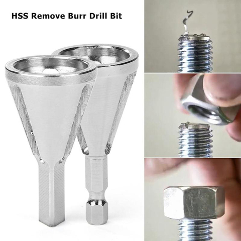 1Pc de acero inoxidable desbarbado hexagonal/vástago triangular herramienta de chaflanado exterior de alta resistencia, dureza broca eliminar Burr ► Foto 1/6