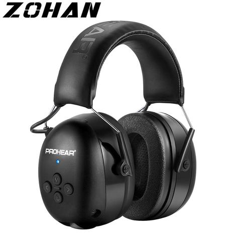 ZOHAN-auriculares electrónicos con Bluetooth 5,0, NRR orejeras de seguridad con reducción de ruido de 25dB, protección auditiva ► Foto 1/6