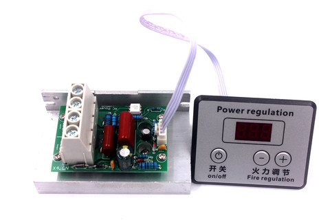 Regulador de voltaje de CA 220V 10000W SCR Control de velocidad regulador de atenuación termostato ► Foto 1/4