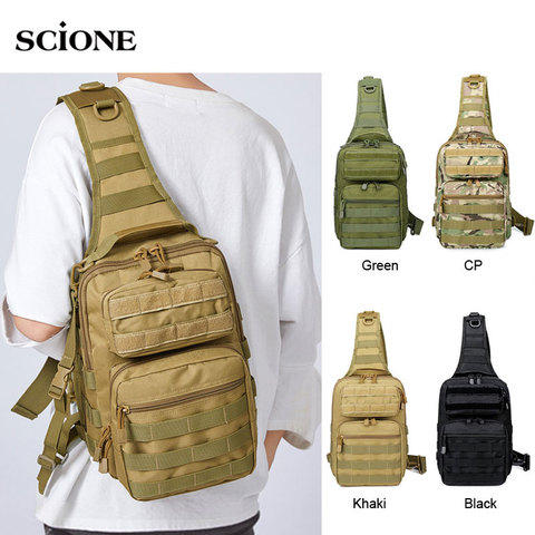 Molle Outdoor Senderismo Caza Deportes pecho hombro Bolsa táctica