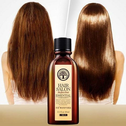 60ml Cuidado del cabello tratamiento de aceite esencial para hidratante cabello suave aceite de argán puro Reparación de cabello seco ► Foto 1/6