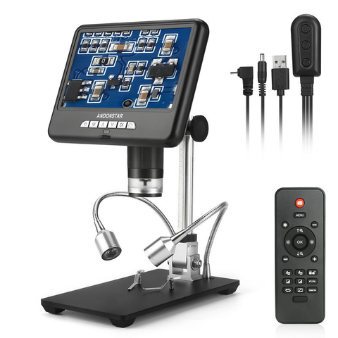 Andonstar-microscopio digital 3D AD207, herramienta de soldadura de larga distancia de objeto para reparación de teléfono/PCB/SMD con rotación de imagen ► Foto 1/6