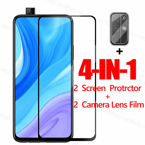 Protector de pantalla de cubierta completa para Huawei Y9s Y6s Y8p Y7p Y6p Y5p P30 Lite Y9 Prime Glass para Honor 9A 9C 9S X10 9X Vidrio Templado ► Foto 1/6