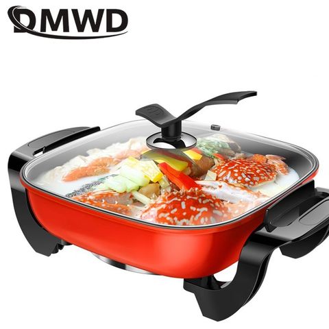 DMWD 5L hogar multifuncional eléctrico cocina 220V sartén comal Pancake Maker para hervir/vapor/Stewing/estofado ► Foto 1/4