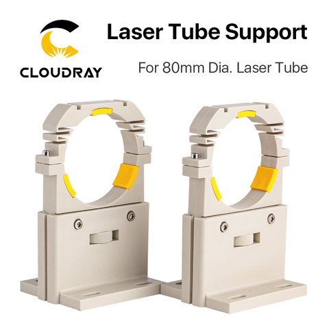 CO2 tubo láser soporte montaje plástico flexible diámetro 80mm para 75-180 W grabado láser Cúter máquina ► Foto 1/6