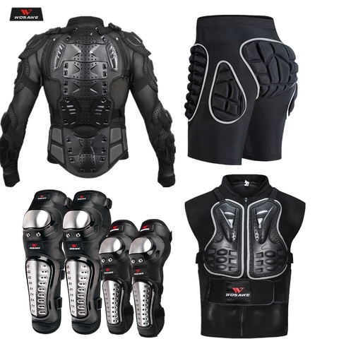 WOSAWE-blindaje de Motocross deportivo para hombre, manga de malla, rompevientos, Protector de soporte trasero, equipo de protección corporal para motos ► Foto 1/6