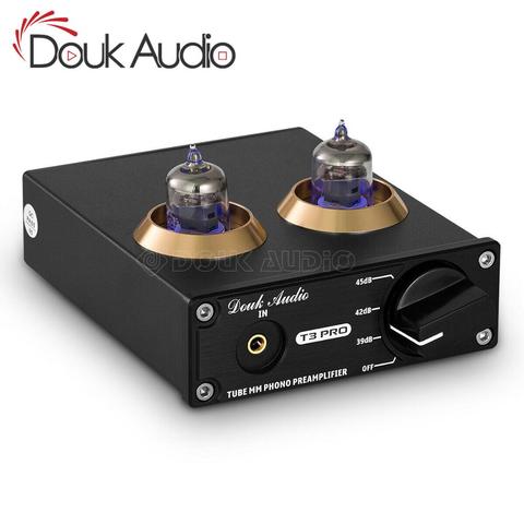Douk audio-Mini tocadiscos HiFi MM, preamplificador de Audio estéreo, preamplificador de tubo al vacío ► Foto 1/6