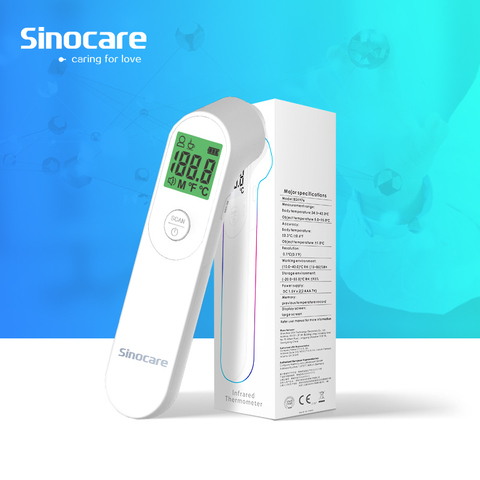 Sinocare-termómetro infrarrojo IR Digital LCD, medición corporal, lectura precisa sin contacto para la frente y el oído, para bebés y adultos ► Foto 1/6