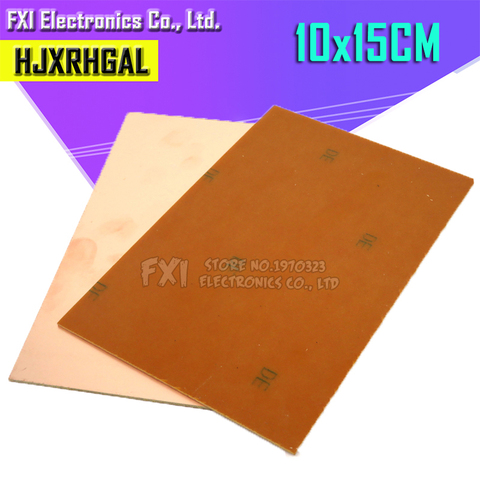 1 Uds FR4 PCB 10x15cm 10*15 Placa revestida de cobre de un solo lado DIY PCB Kit placa de circuito laminado igmopnrq ► Foto 1/2