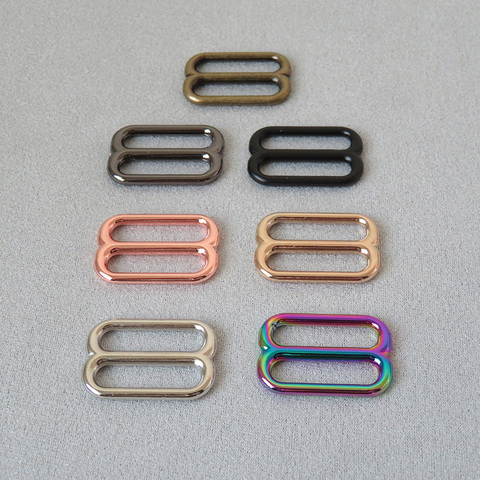 1 Uds 25mm correas de las correas hebilla de Metal deslizador Tri Glide para bolsa accesorio de ajuste para cinturón bucle Hardware Collar de perro de broche ► Foto 1/6