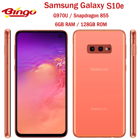 Samsung Galaxy S10e G970U nos versión Octa Core Snapdragon 855 LTE Android Teléfono Móvil 5,8 