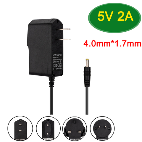 Uds 5V 2A cargador de suministro de adaptador de corriente DC 4,0*1,7mm para Android TV caja para Sony PSP 1000 de 2000 de 3000 para Xiaomi mibox 3S universal ► Foto 1/6