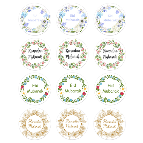 Pegatinas decorativas EID Mubarak para decoración de Ramadan Mubarak 