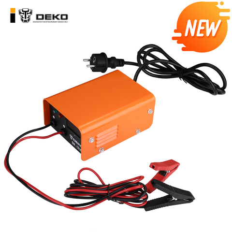 Cargador rápido de energía inteligente DEKO DK1210 automático completo 12V 10A 3 etapas tiene Triple protección con pantalla LCD ► Foto 1/6