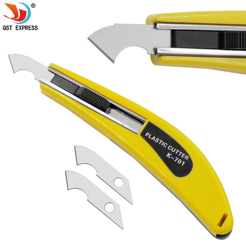 Qstexpress gancho cuchillo CD acrílico herramienta de corte cuchillo cortador de plexiglás cortador de ABS tablero orgánico herramienta ► Foto 1/6