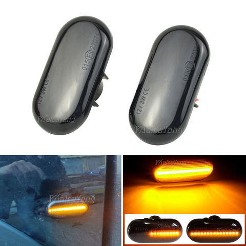 Secuenciales de señal intermitente LED indicador lateral luz para Dacia Duster Dokker Lodgy Renault Megane 1 Clio1 2 KANGOO ESPACE inteligente ► Foto 1/6