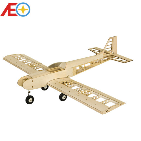 Balsawood-modelo de avión de corte láser, entrenador de entrenamiento de 1400mm, Kit de construcción Balsa, plano de madera ► Foto 1/6