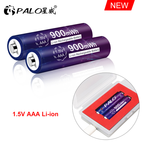 Batería recargable AAA de 1,5 V, baterías de ion de litio aaa de 3A, 900mwh y cargador usb ► Foto 1/6