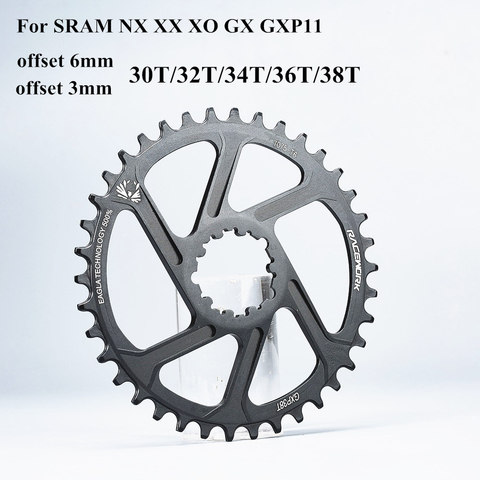 GXP bicicleta de montaña MTB 30T/32T/34T/36T/38T corona bicicleta plato Sram 11/12S NX XX XO GX GXP11 sola bandeja de disco barato ► Foto 1/6