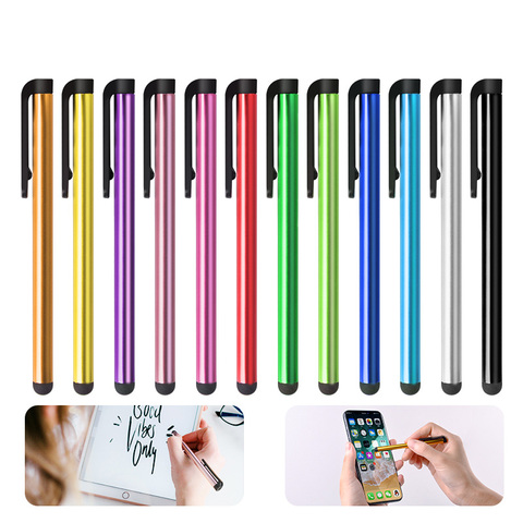 10 unids/lote bolígrafo Stylus Universal teléfono móvil Android pantalla táctil capacitiva pluma de escribir dibujo para Tablet haga clic en lápiz ► Foto 1/6