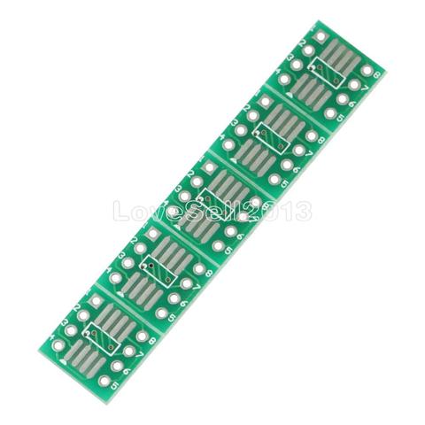 10 Uds nueva llegada SO8 SO8 SMD a DIP8 Adaptador convertidor de placa PCB de doble cara 0,65mm/1,27mm ► Foto 1/4