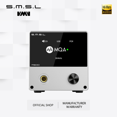 AMPLIFICADOR DE AURICULARES SMSL M500, decodificador de Audio Dac compatible con MQA XMOS XU-216 ES9038PRO, compatible con DoP y conversor de Audio DSD nativo ► Foto 1/6