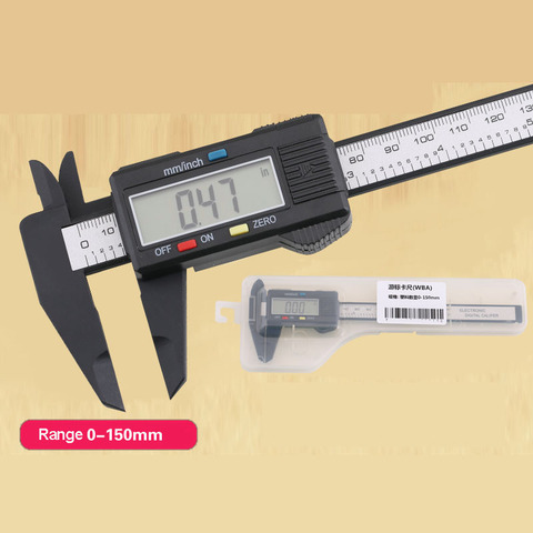 Calibrador Vernier de acero inoxidable de alta precisión Mini Wenwan plástico Digital Pantalla de aceite calibrador 0-160 ► Foto 1/6