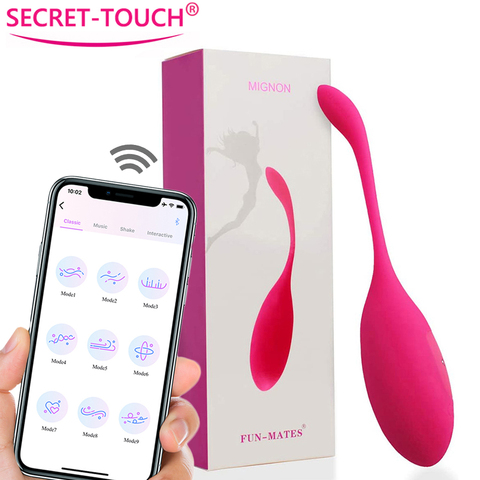 Vibrador de silicona de 9 frecuencias para mujeres, aplicación inalámbrica con Control remoto, huevo vibrador, punto G, Bola de Kegel para masaje, juegos para adultos, Juguetes sexuales ► Foto 1/6