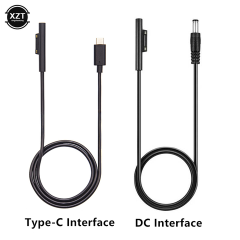 Para Microsoft Surface Pro 4 6 5 3A cargador de tipo de fuente de alimentación DC PD Cable De Carga Rápida 15V 3A para Surface Pro 3/4/5/6/A ► Foto 1/6