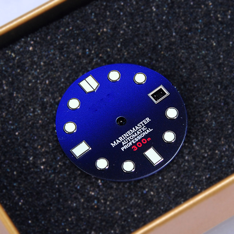 Esfera de reloj azul de 28,5mm, accesorios para reloj 7S26 0020 SKX007, novedad ► Foto 1/4