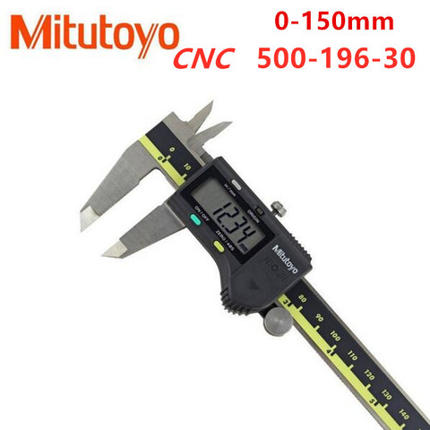 Mitutoyo-calibrador Digital de acero inoxidable, herramientas manuales métricas de 8 