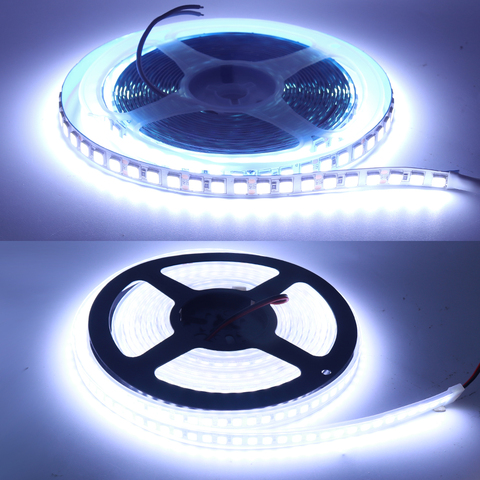 Tira Flexible de luces LED para decoración del hogar, cinta de luz LED superbrillante de 5054 V, 12V CC, Flexible, impermeable, tira de píxeles LED, 5m ► Foto 1/6
