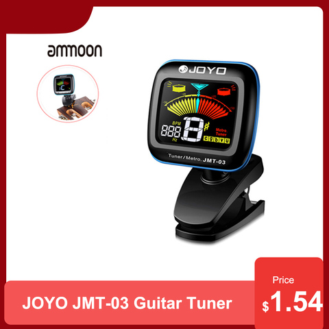 JOYO JMT-03 guitarra metrónomo afinador portátil de la guitarra metrónomo afinador Digital sensible afinador con Clip micrófono para guitarra cromática bajo Ukulele violín dos Tuning ► Foto 1/6