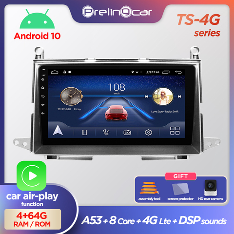 Prelingcar-REPRODUCTOR Multimedia para coche TOYOTA Vista venza, Radio estéreo con vídeo, navegación GPS, Android 10,0, tablero DSP ► Foto 1/6