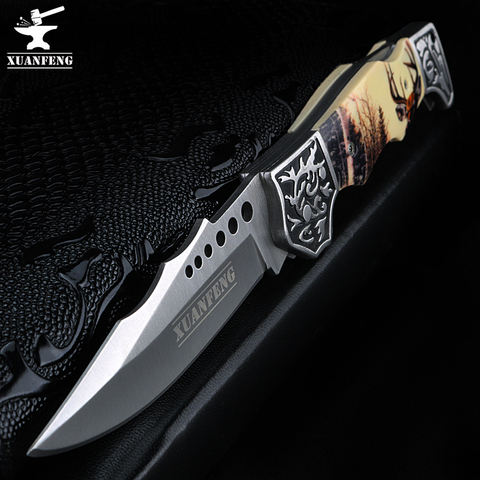 XAUN FENG portátil plegable cuchillo B3159 de alta intensidad de auto-defensa supervivencia cuchillo-cuchillo de defensa ► Foto 1/6