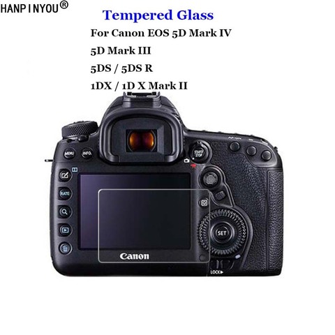 Para Canon EOS 5D 1DX Mark III IV II 5D3 5D4 5DIII 5DIV 5DS R 5DSR 1DX2 1DXII de vidrio templado 9H Protector de pantalla LCD de la cámara de película ► Foto 1/6