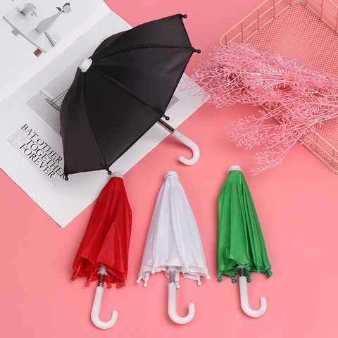 1 Uds., muñeca para la lluvia, paraguas de juguete, miniparaguas, accesorios para muñecas, juguete Multicolor para niños, decoración de ropa ► Foto 1/6