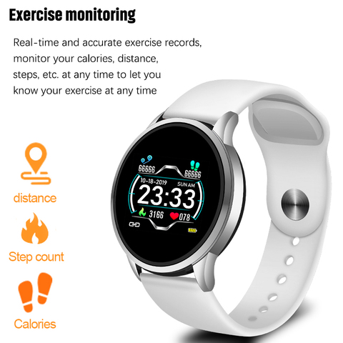 Reloj de salud hombres mujeres IP67 pulsera inteligente impermeable Monitor de ritmo cardíaco podómetro actividad Fitness rastreador pulsera fit bit ► Foto 1/6