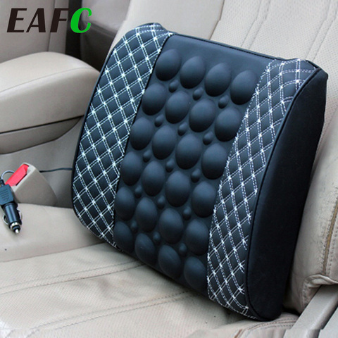 Almohada Lumbar de masaje eléctrico para asiento de coche, soporte Lumbar para el cuidado de la salud ► Foto 1/6