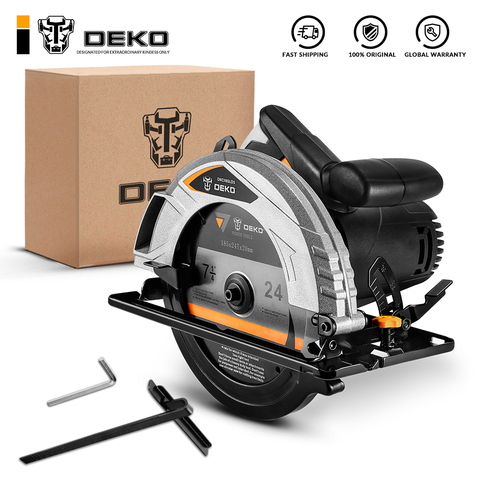 DEKO-sierra Circular eléctrica multifuncional, herramienta de corte de alta potencia y multifunción, DKCS185LD3, 185mm ► Foto 1/5