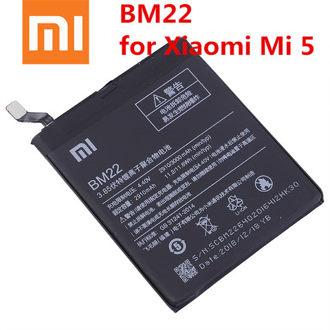 Xiaomi-Batería de teléfono Original BM22 para Xiaomi Mi 5 Mi5 M5, 3000mAh, paquete de repuesto de alta calidad, herramientas gratis ► Foto 1/3