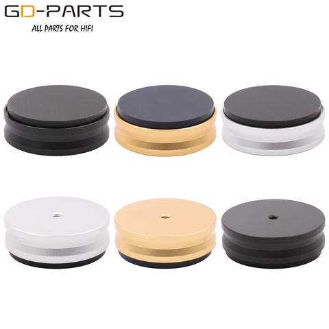 44x15mm mecanizado sólido de aluminio completo aislamiento pies soporte Pad cono planta Base pata para Hifi amplificador de Audio altavoz giratorio de la computadora ► Foto 1/6