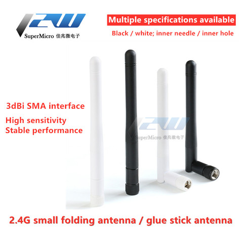 ¡Envío Gratis! Antena WIFI 2,4 GHz 3dBi Omni con enchufe RP SMA macho/hembra para router inalámbrico precio al por mayor antena wi-fi ► Foto 1/6