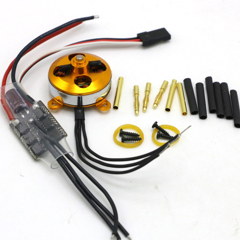 A 2204 A2204 7.5A 1400KV 50W SP Micro Motor sin escobillas con montaje con 10A ESC para Dron RC aviones Quadcopter UFO ► Foto 1/6