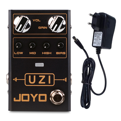 JOYO R-03 UZI-Pedal de efecto de distorsión de guitarra para música pesada, Metal con perilla BIAS, Bypass auténtico, accesorios para guitarra de un solo efecto ► Foto 1/6