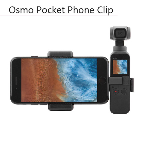 Portátil de montaje del teléfono móvil del Clip de fijación fija soporte abrazadera pedestal de cardán portátil conector para DJI OSMO bolsillo/bolsillo 2 ► Foto 1/6